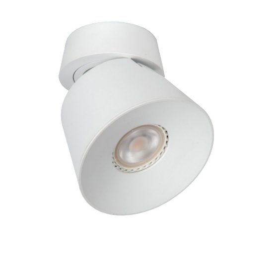 Faretto da soffitto conico per salotto orientabile moderno bianco
