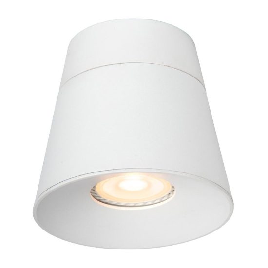 Faretto da soffitto conico per salotto orientabile moderno bianco