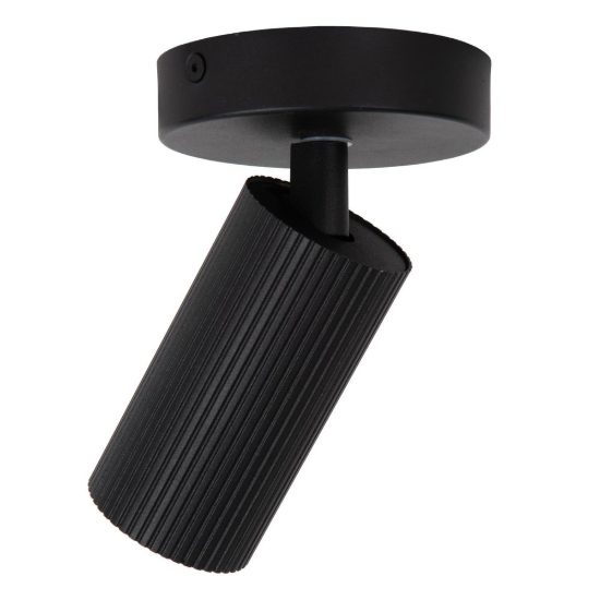 Faretto da soffitto rigato per soggiorno orientabile moderno nero