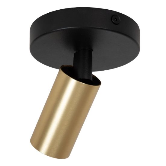 Faretto da soffitto a tubo sottile per sala da pranzo orientabile moderno oro nero