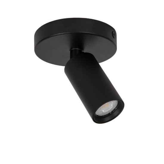 Faretto da soffitto a tubo sottile per soggiorno orientabile moderno nero