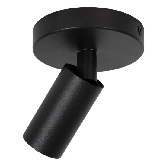 Faretto da soffitto a tubo sottile per soggiorno orientabile moderno nero