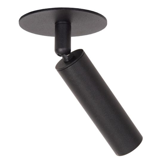 Faretto da soffitto a tubo per soggiorno orientabile moderno nero