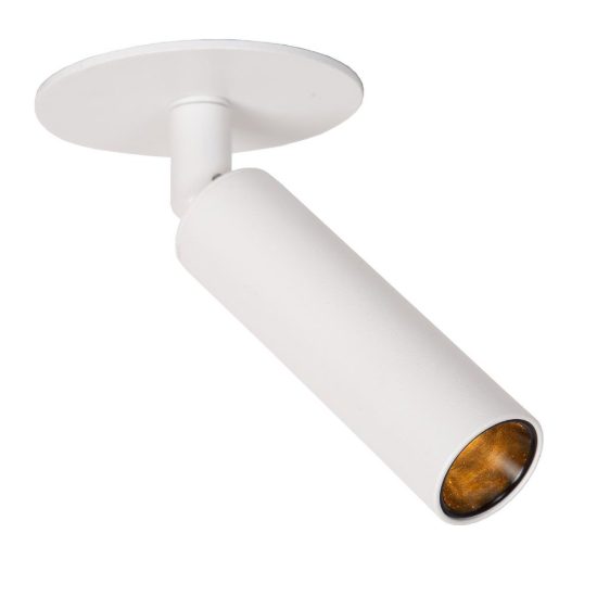 Faretto da soffitto a tubo per salotto orientabile moderno bianco