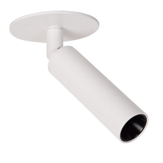 Faretto da soffitto a tubo per salotto orientabile moderno bianco