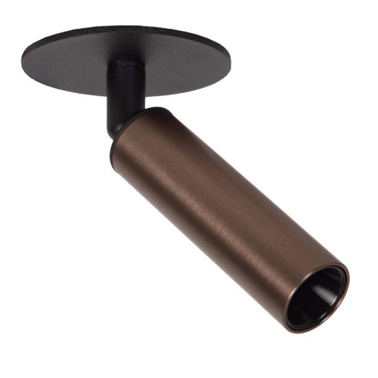 Faretto da soffitto a tubo per salotto orientabile moderno caffe nero