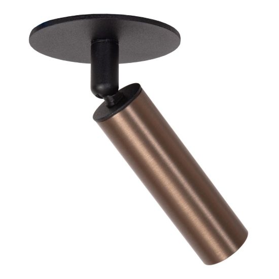 Faretto da soffitto a tubo per salotto orientabile moderno caffe nero