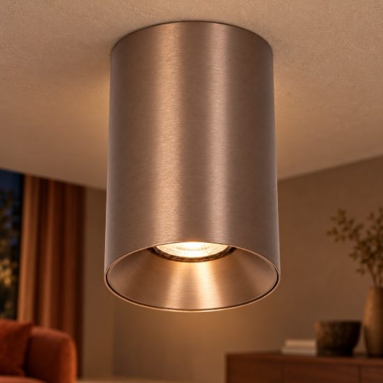 Faretto da soffitto cilindrico per salotto moderno caffe