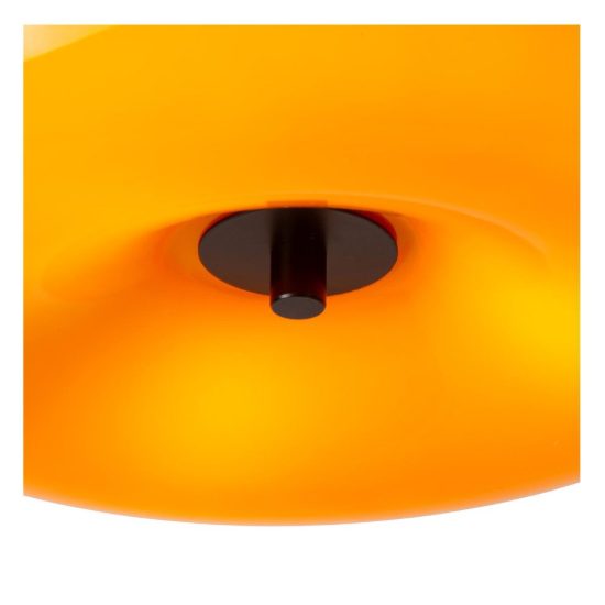 Plafoniera rotonda moderna arancione nero