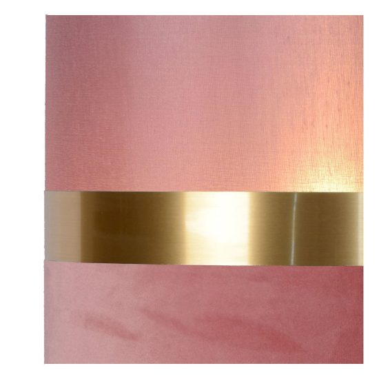 Lampadario a sospensione a cilindro per sala da pranzo contemporaneo rosa oro