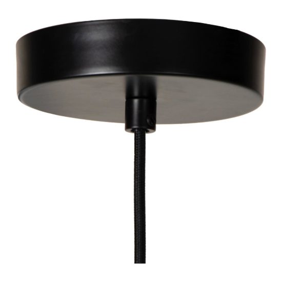 Lampadario a sospensione piccolo conico per sala da pranzo moderno naturale nero