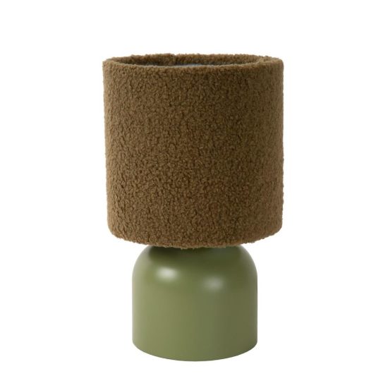 Abat-jour a cilindro per comodino moderno verde nero