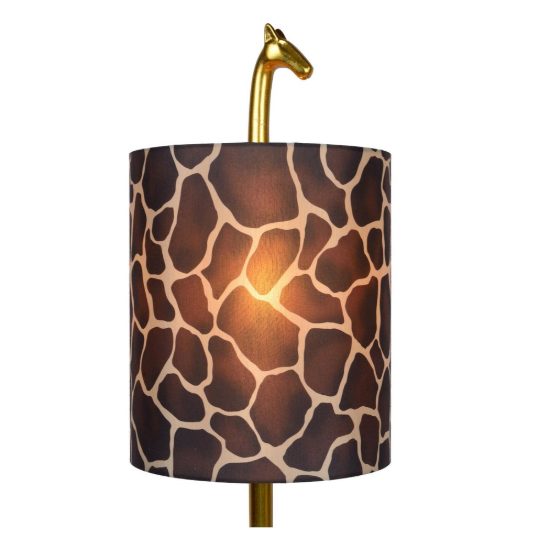 Piantana per sala da pranzo contemporanea oro marrone a forma di giraffa