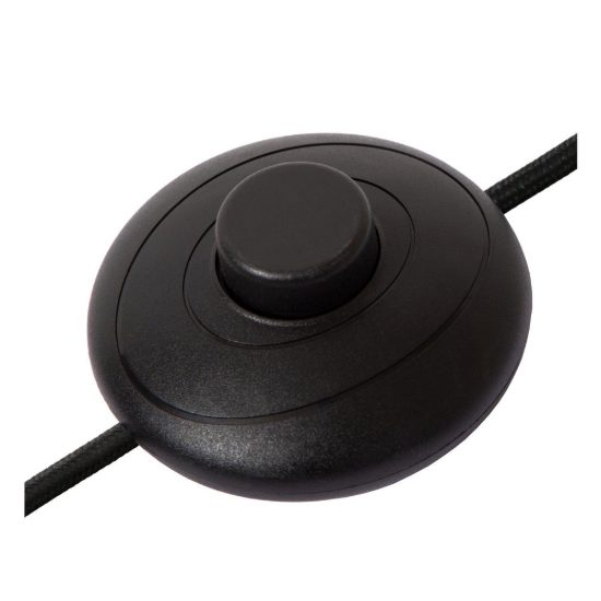 Lampada da terra rotonda per soggiorno moderna arancione nero