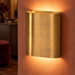 Applique 2 luci ovale per sala da pranzo moderna oro