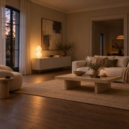 Lampada da tavolo per salotto contemporanea bianco