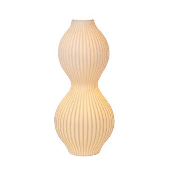 Lampada da tavolo per salotto contemporanea bianco