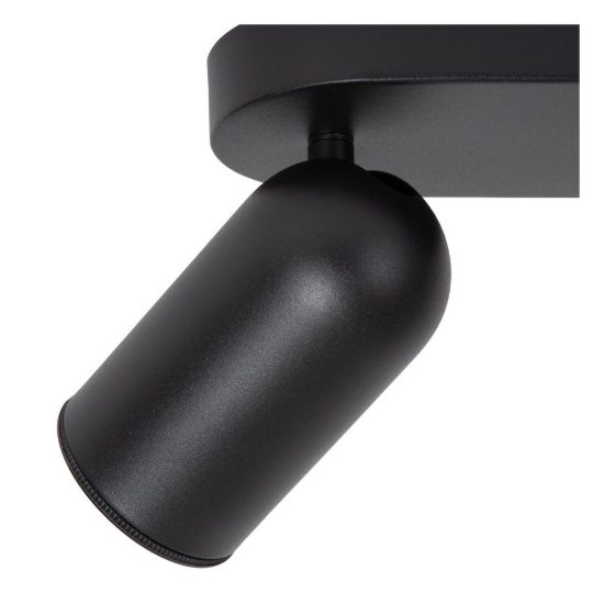 Plafoniera con 4 faretti orientabili moderna nero