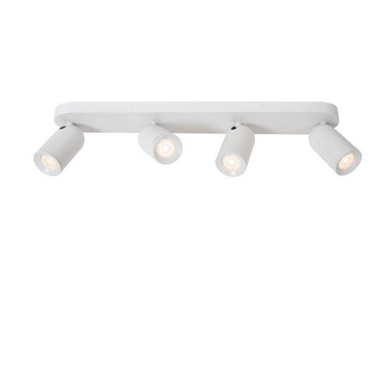 Plafoniera con 4 faretti orientabili moderna bianco