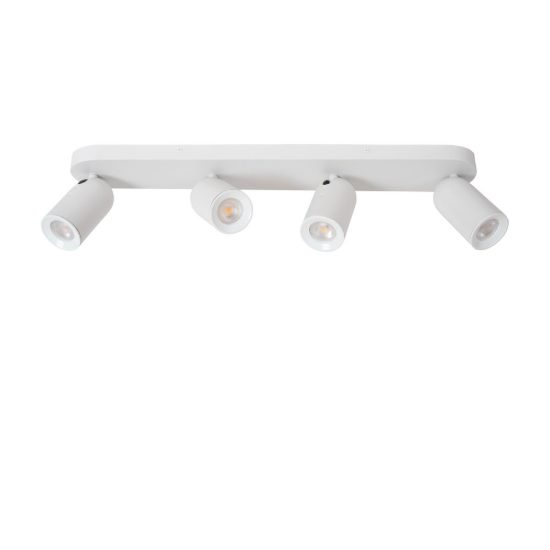 Plafoniera con 4 faretti orientabili moderna bianco