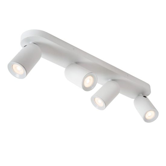 Plafoniera con 4 faretti orientabili moderna bianco