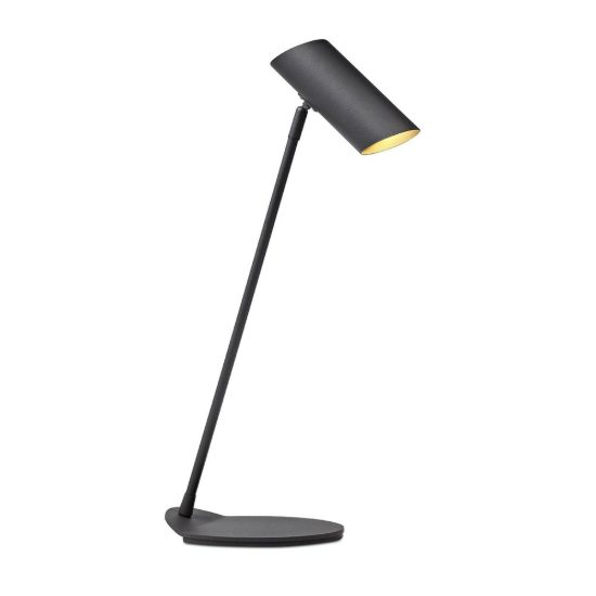 Lampada da scrivania a cilindro per studio moderna antracite