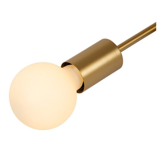 Plafoniera 4 luci per camera da letto contemporanea oro