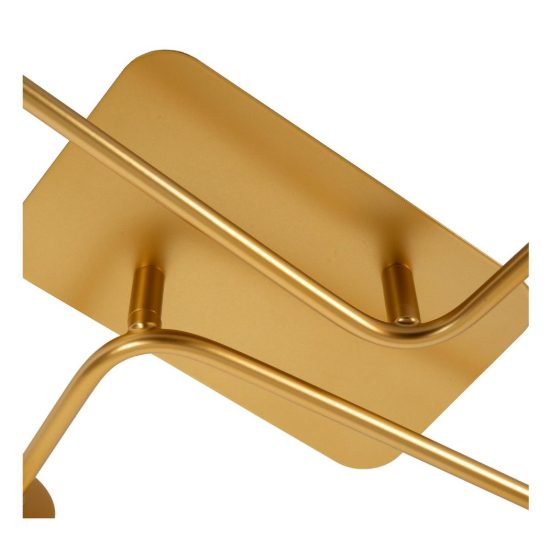Plafoniera 4 luci per camera da letto contemporanea oro