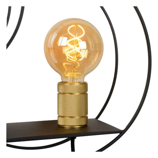 Applique per comodino camera da letto contemporanea nero oro