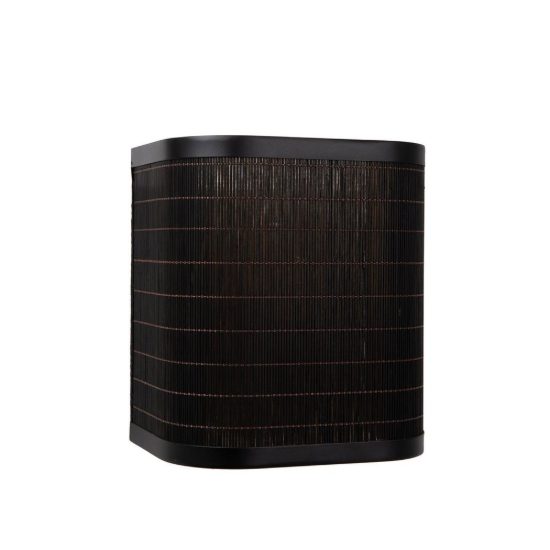 Applique rettangolare per soggiorno moderna nero naturale
