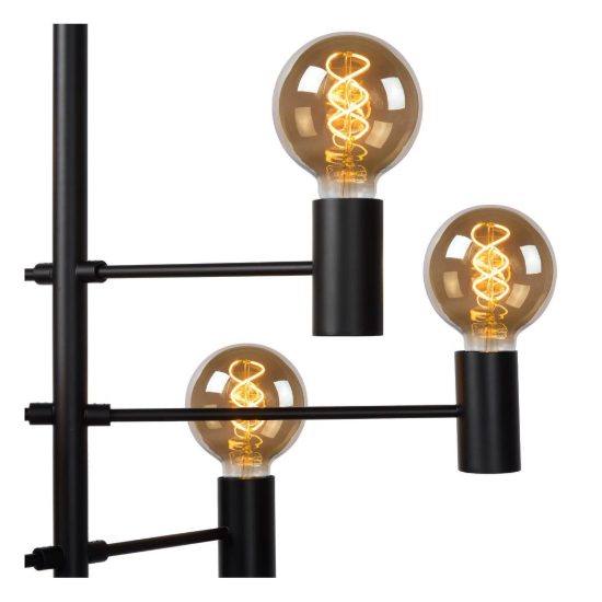 Lampadario a sospensione 10 luci per soggiorno moderno nero