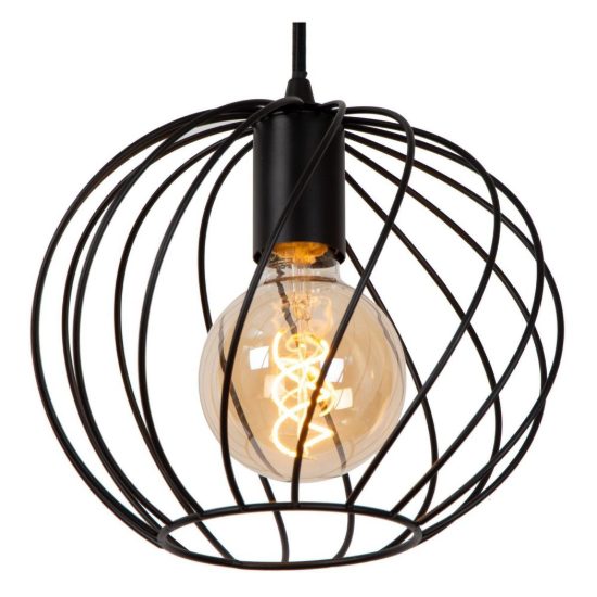 Lampadario a sospensione con 3 pendenti lineare per soggiorno moderno nero