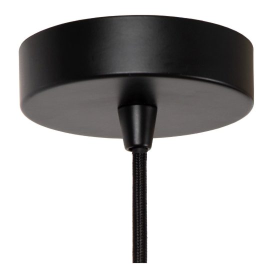Lampadario a sospensione grande a sfera per soggiorno moderno nero