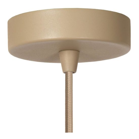 Lampadario a sospensione piccolo a sfera per salotto moderno tortora