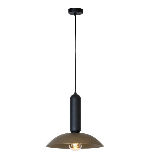 Lampadario a sospensione a calotta per cucina moderno caffe nero
