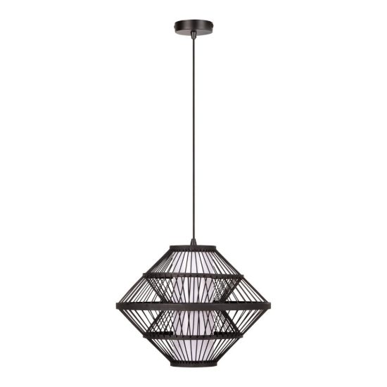 Lampadario a sospensione piccolo per sala da pranzo moderno nero