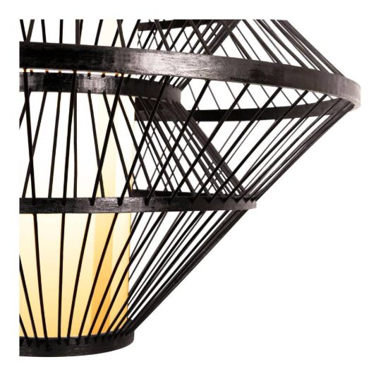 Lampadario a sospensione grande per sala da pranzo moderno nero