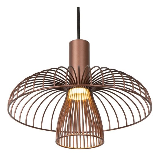 Lampadario a sospensione con 3 pendenti lineare per cucina contemporaneo caffe nero