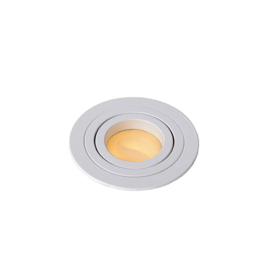 Faretto da incasso per cartongesso per salotto orientabile moderno rotondo bianco