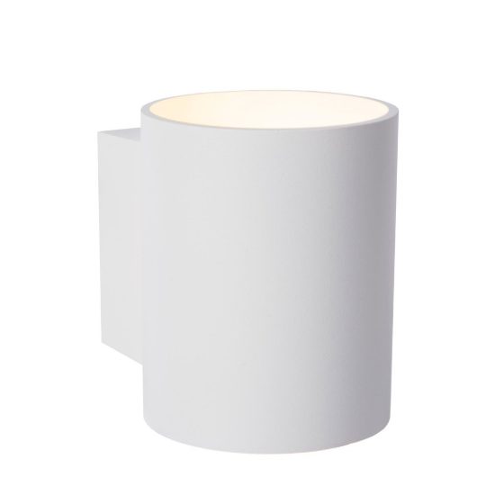 Applique a cilindro per salotto moderna bianco