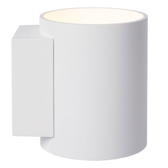 Applique a cilindro per salotto moderna bianco