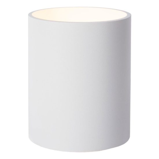 Applique a cilindro per salotto moderna bianco