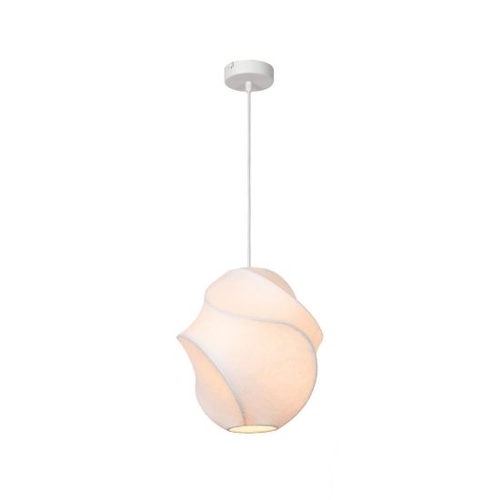 Lampadario a sospensione piccolo per salotto moderno bianco