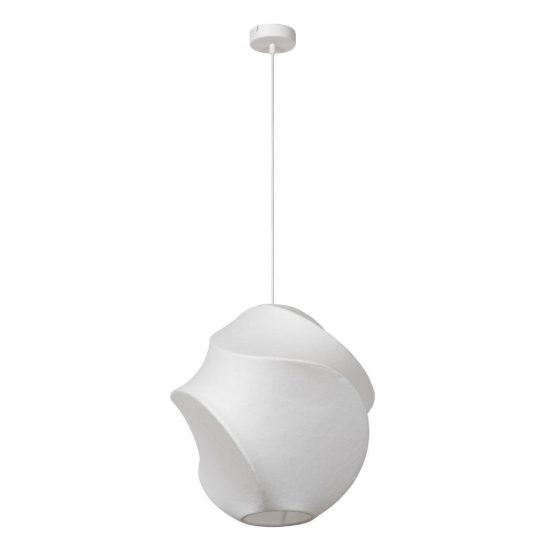 Lampadario a sospensione piccolo per salotto moderno bianco