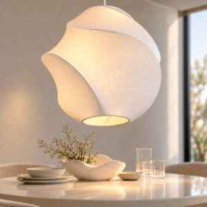 Lampadario a sospensione grande per salotto moderno bianco