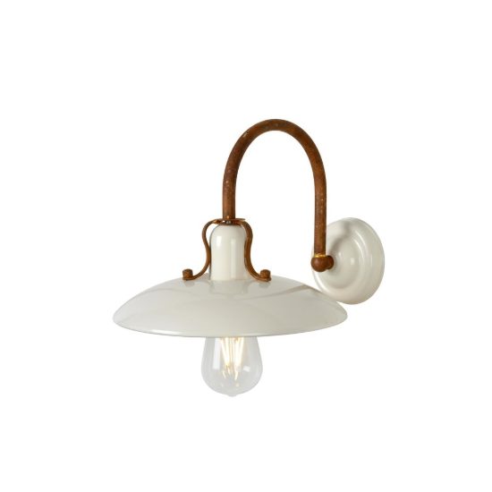 Applique conica per sala da pranzo classica crema marrone ruggine