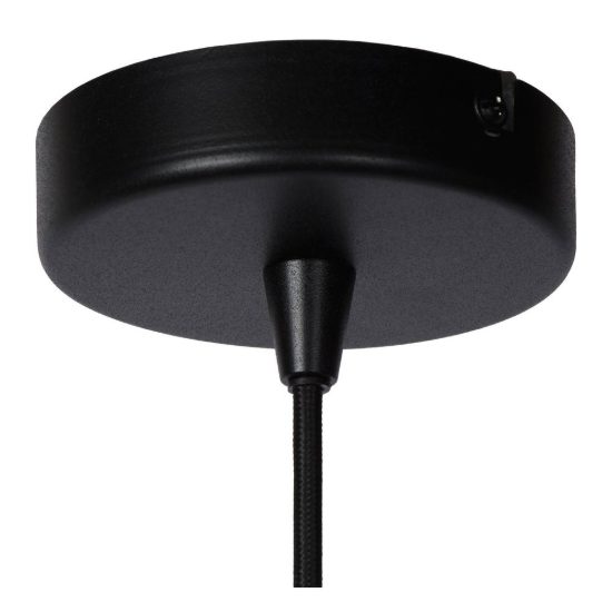 Lampadario a sospensione a campana per cucina contemporaneo nero oro