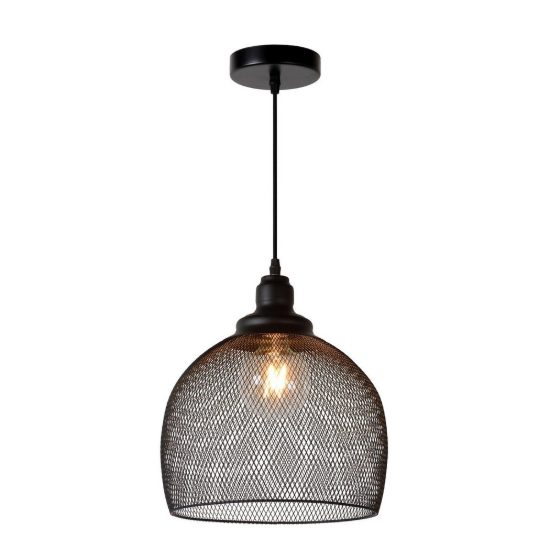 Lampadario a sospensione a campana per cucina moderno nero