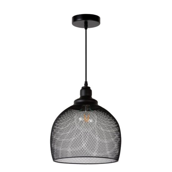 Lampadario a sospensione a campana per cucina moderno nero