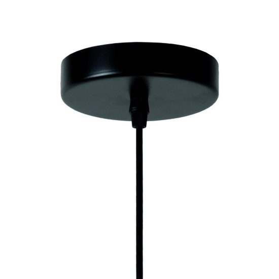 Lampadario a sospensione a campana per cucina moderno nero